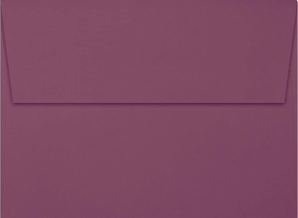 LUX A7 Invitation Envelopes (5 1/4 x 7 1/4) 50/Box, Vintage Plum (LUX-4880-104-50)