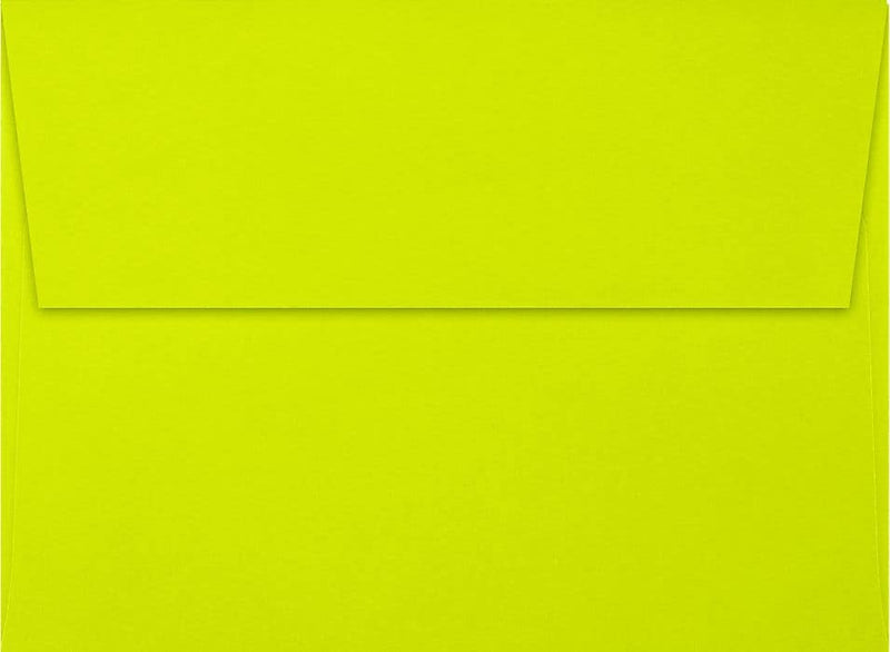 LUX A7 Invitation Envelopes (5 1/4 x 7 1/4) 50/Box, Wasabi (FE4280-22-50)