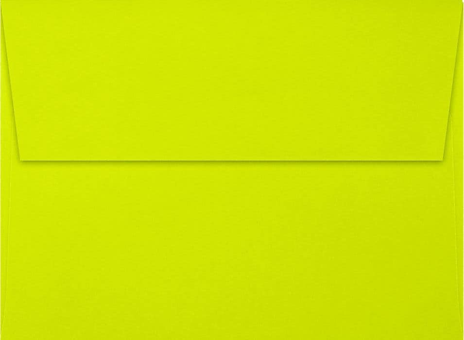 LUX A7 Invitation Envelopes (5 1/4 x 7 1/4) 50/Box, Wasabi (FE4280-22-50)