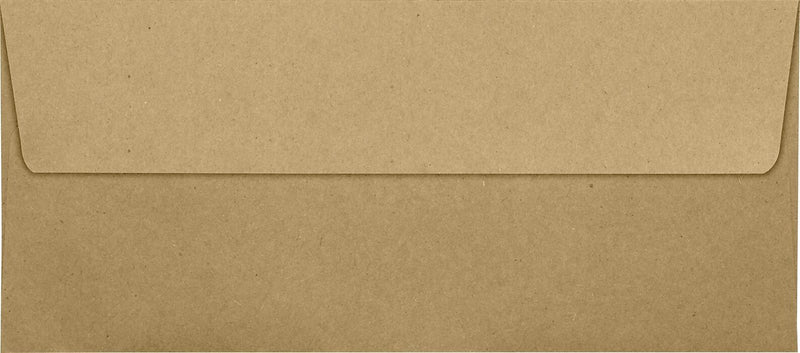 LUX 70lbs. 4 1/8" x 9 1/2" #10 Square Flap Envelopes, Grocery Bag Brown, 250/BX