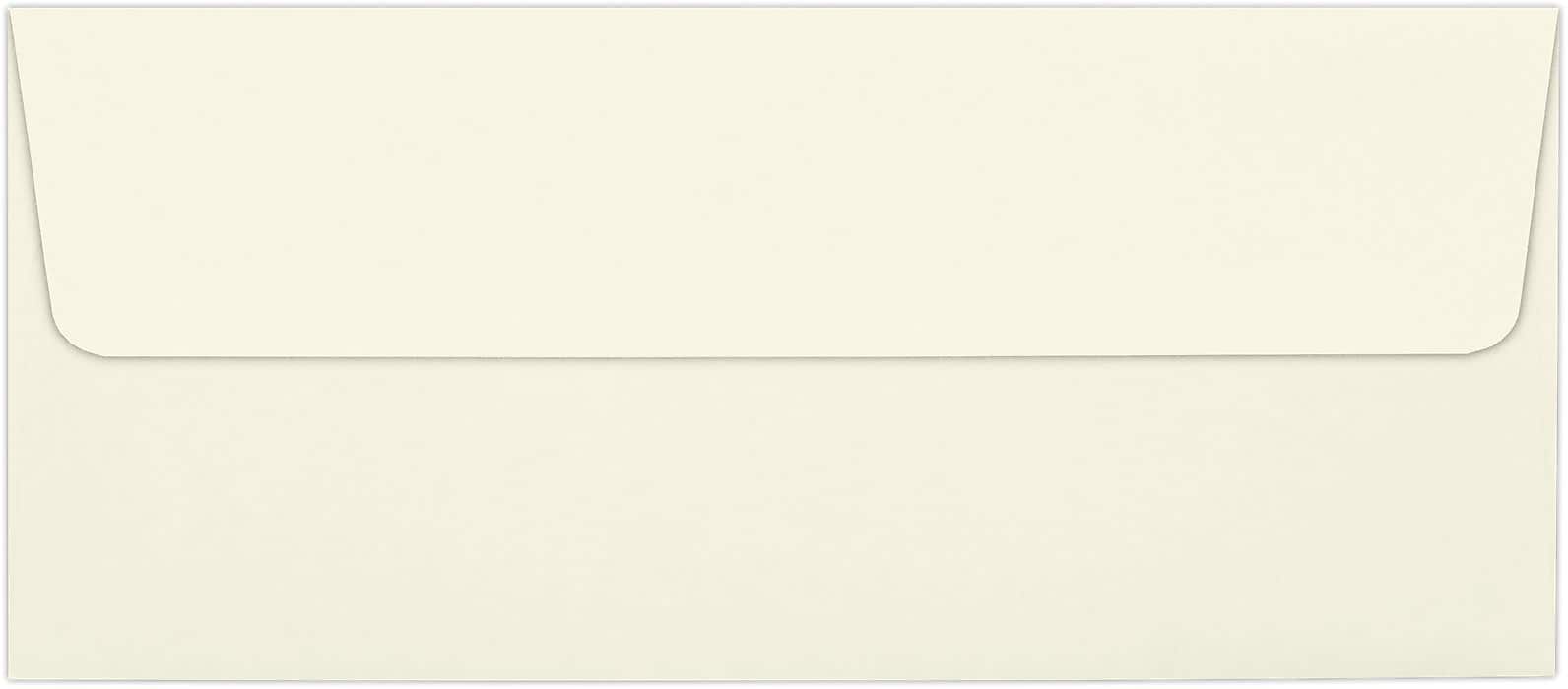 LUX 80lbs. 4 1/8" x 9 1/2" #10 Square Flap Envelopes, Natural, 1000/BX