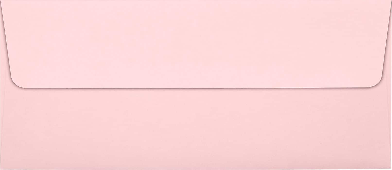LUX 70lbs. 4 1/8" x 9 1/2" #10 Square Flap Envelopes, Candy Pink, 1000/BX