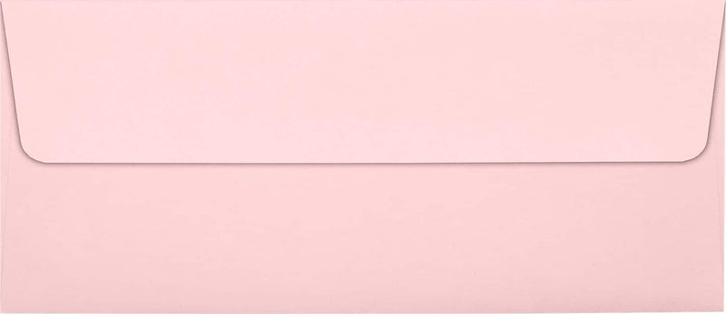 LUX 70lbs. 4 1/8" x 9 1/2" #10 Square Flap Envelopes, Candy Pink, 1000/BX