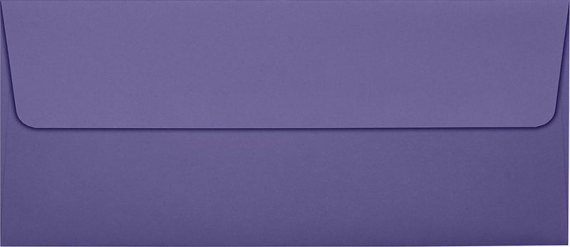 LUX 80lbs. 4 1/8" x 9 1/2" #10 Square Flap Envelopes, Wisteria Purple, 250/BX