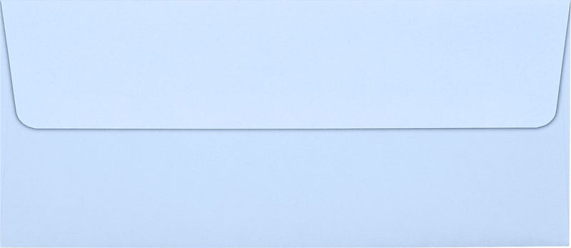 LUX 70lb 4 1/8"x9 1/2" Square Flap #10 Envelopes, Baby Blue, 250/BX