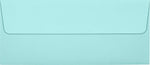 LUX 80lb 4 1/8"x9 1/2" Square Flap #10 Envelopes W/Peel&Press, Seafoam Blue, 250/BX