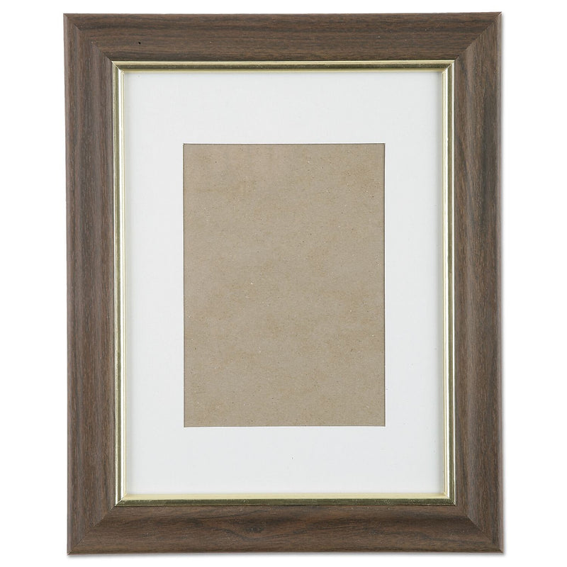 AbilityOne Walnut Vinyl Picture Frames, 8 1/2" x 11", 12/BX (7105014089957)