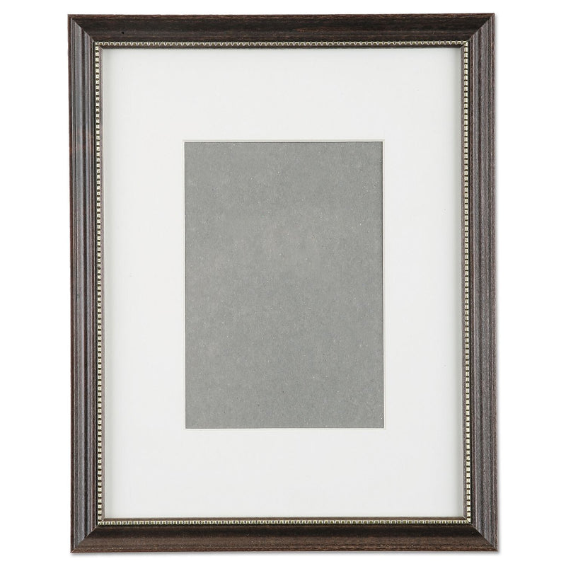 AbilityOne Walnut with Gold Trim Picture Frames, 8 1/2" x 11", 12/BX (7105014195322)