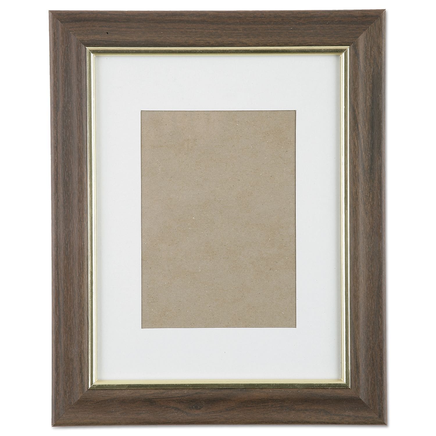 AbilityOne Walnut Vinyl Picture Frames, 8" x 10", 12/BX (7105000528698)