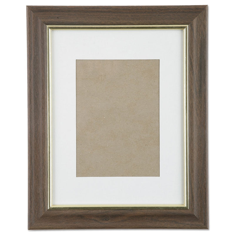 AbilityOne Walnut Vinyl Picture Frames, 8" x 10", 12/BX (7105000528698)