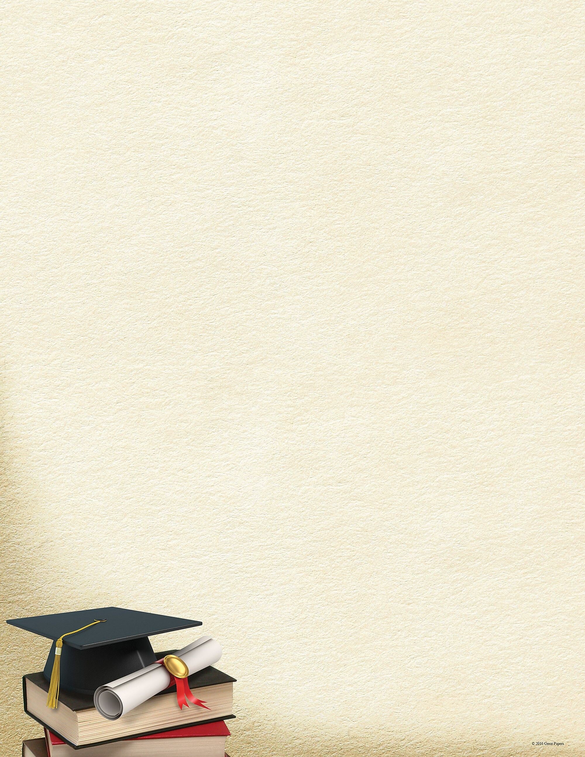Great Papers! Graduation Letterhead, Grad Corner, 80/Pack (2015117)