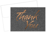 Great Papers Suit Matte Personal Thank You Notecards, Copper/Black, 50/Pack (2015124)