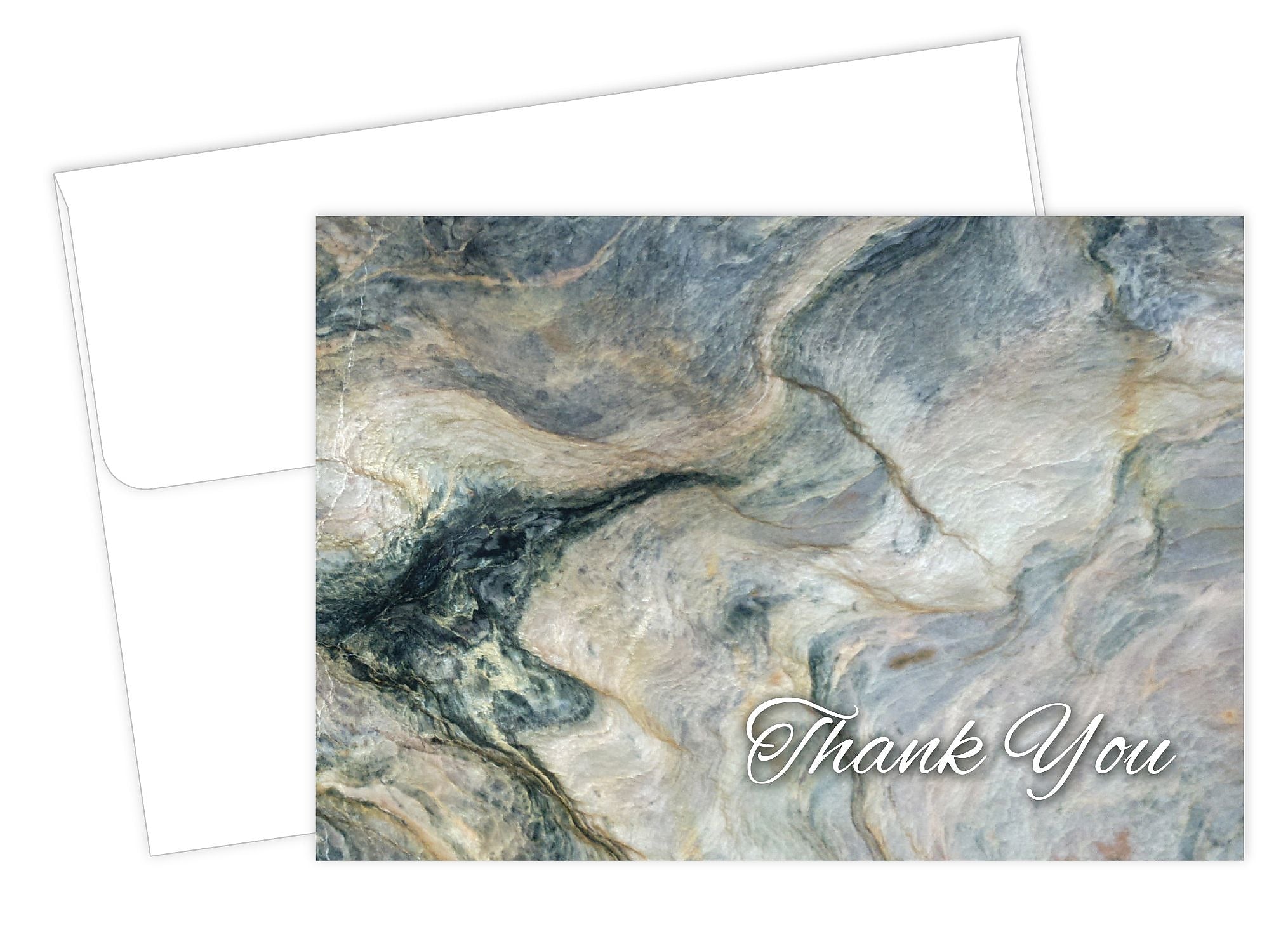 Great Papers Marble Matte Personal Thank You Notecards, 50/Pack (2015125)