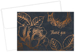 Great Papers Copper Flower Matte Personal Thank You Notecards, Copper/Black, 50/Pack (2015126)