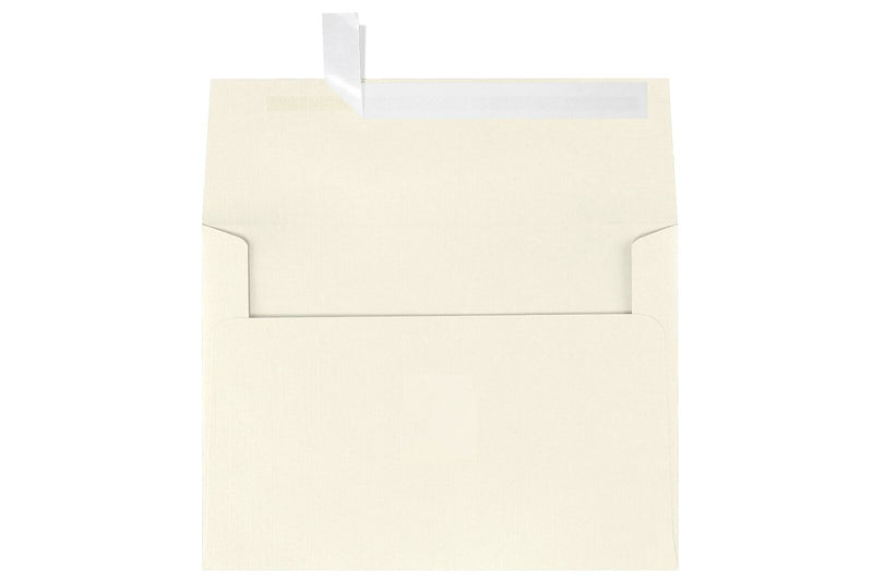 LUX A7 Invitation Envelopes (5 1/4 x 7 1/4) 50/Box, Natural Linen (4880-NLI-50)