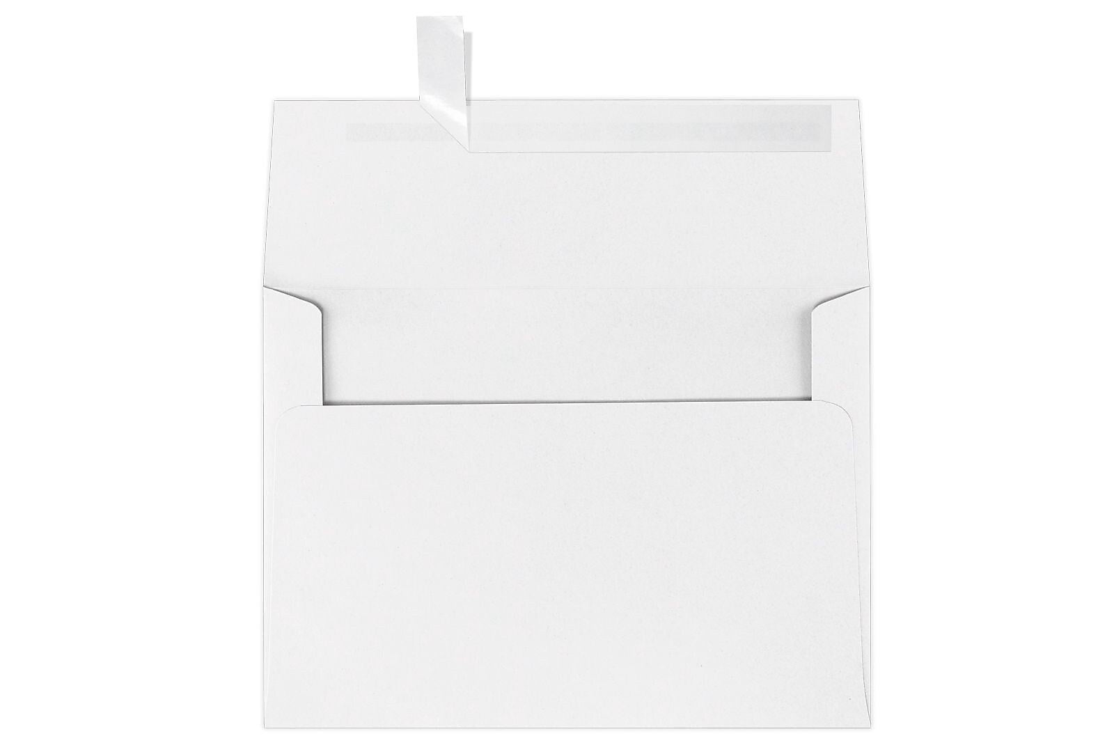 LUX A7 Invitation 100% Recycled Envelopes, 5.25" x 7.25", White, 50/Box (4880-WPC-50)