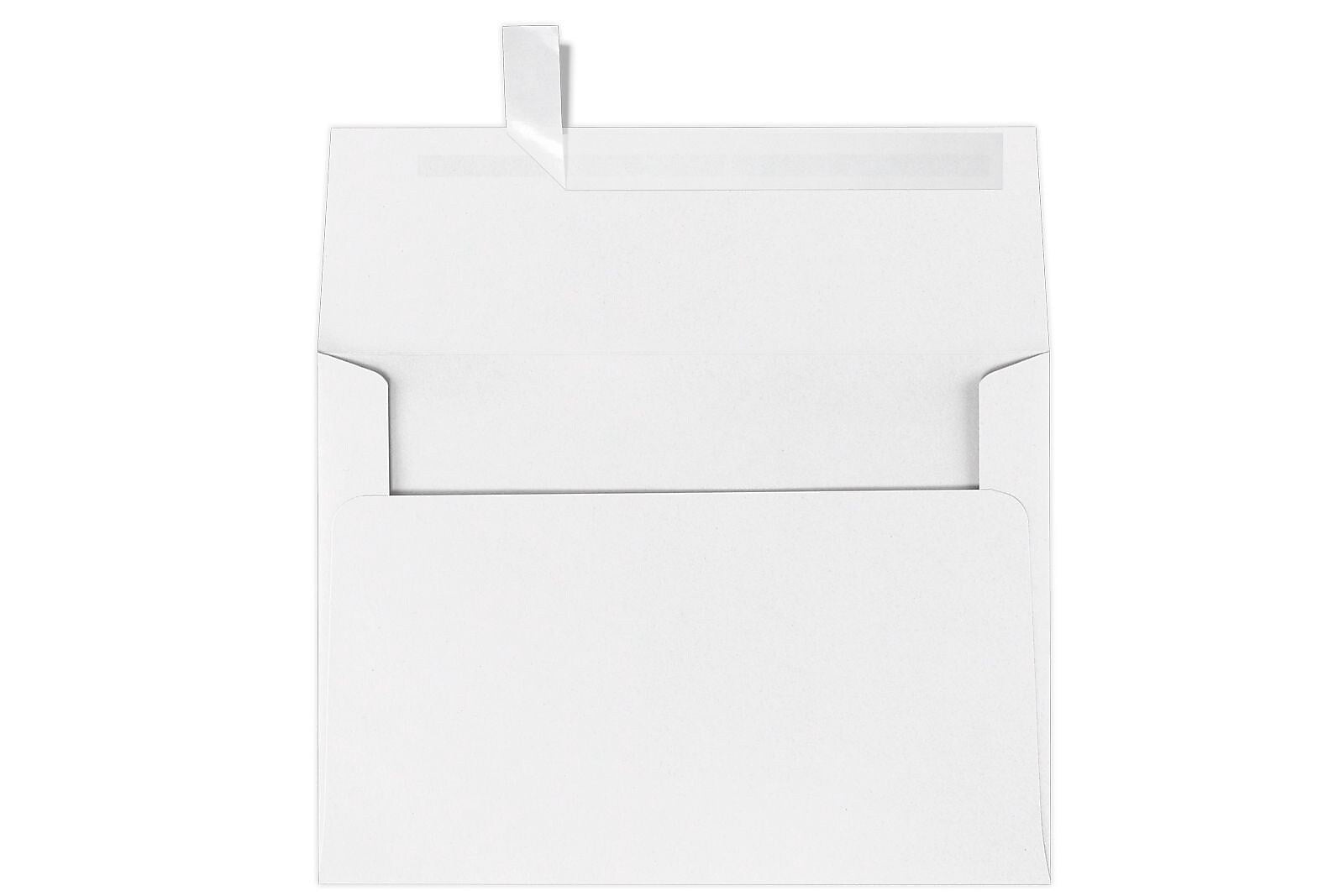 LUX A7 Square Flap Invitation Envelopes with Peel & Press, 5.25" x 7.25", White, 50/Pack (4880-WPP-50)