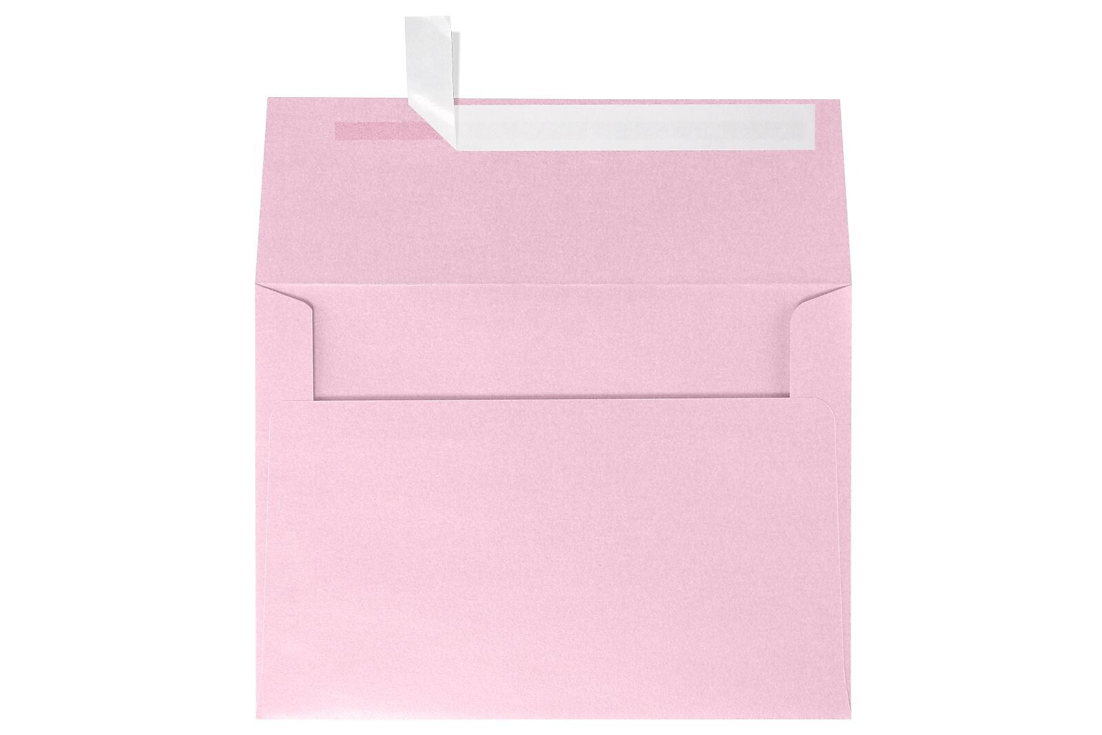 LUX A7 Invitation Envelopes (5 1/4 x 7 1/4) 50/Box, Rose Quartz Metallic (5380-04-50)