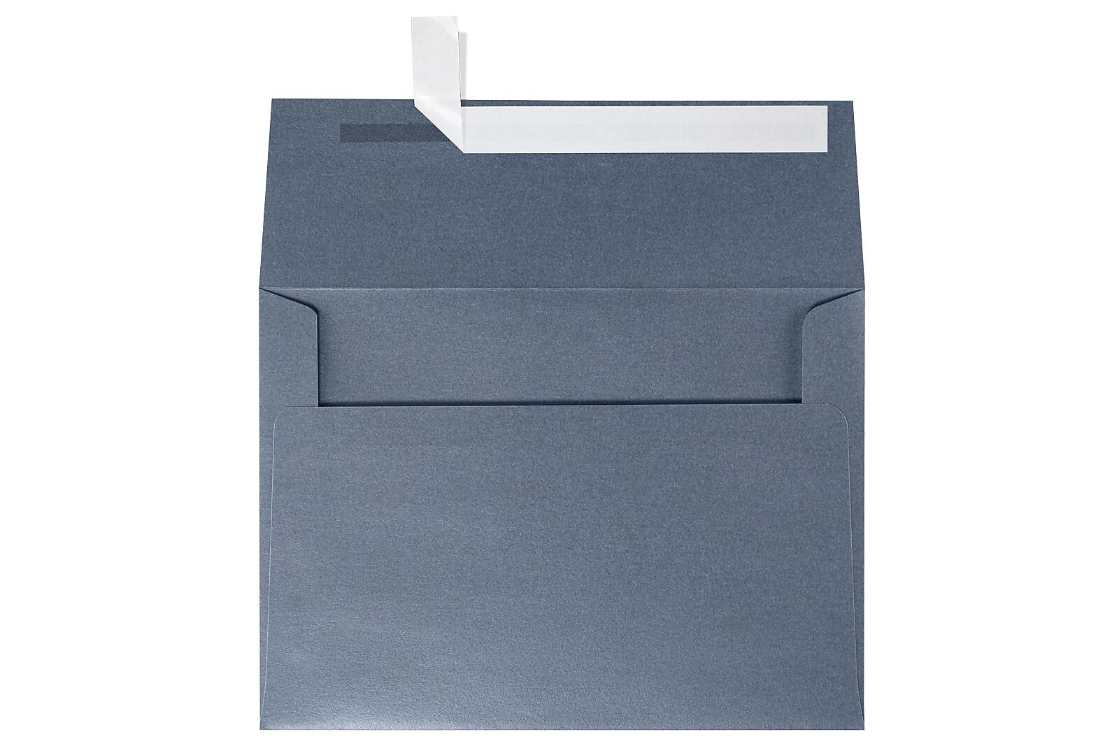 LUX A7 Invitation Envelopes (5 1/4 x 7 1/4) 250/Box, Anthracite Metallic (5380-15-250)