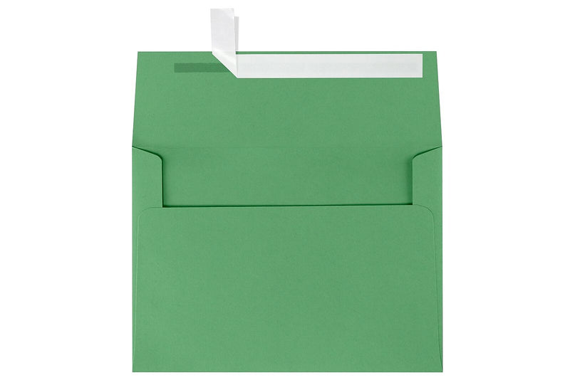 LUX A7 Invitation Envelopes (5 1/4 x 7 1/4) 50/Box, Holiday Green (FE4280-12-50)