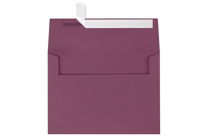 LUX A7 Invitation Envelopes (5 1/4 x 7 1/4) 50/Box, Vintage Plum (LUX-4880-104-50)