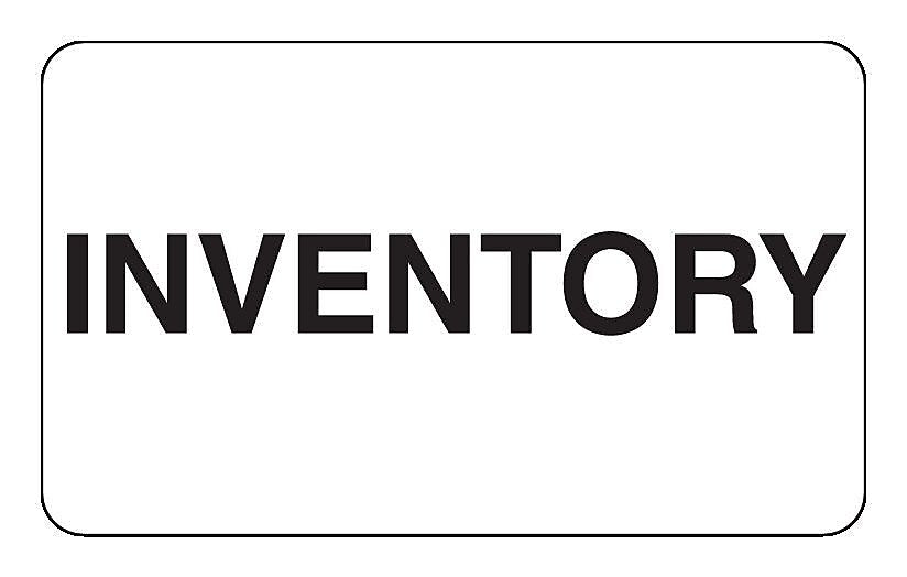 Decker Tape "Inventory" Label, 3" x 5", 500/Roll