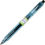AbilityOne SKILCRAFT Recycled Retractable Gel Pen, 0.7 mm Point Size, Black Gel, based Ink, Transparent Barrel, Dozen