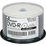AbilityOne SKILCRAFT DVD Recordable Media, DVD, R, 16x, 4.70 GB, 120mm, Inkjet Printable, 2 Hour Maximum Recording Time, 50 Pk