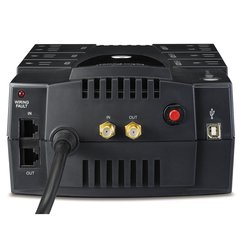 CyberPower Intelligent LCD UPS Series 825VA Battery Backup UPS, 8-Outlets, Black (T14237)