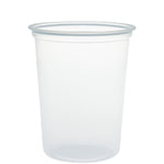 Dart® MicroGourmet® Round Deli Containers, 32 oz., Translucent, 500/Carton (MN32-0100)