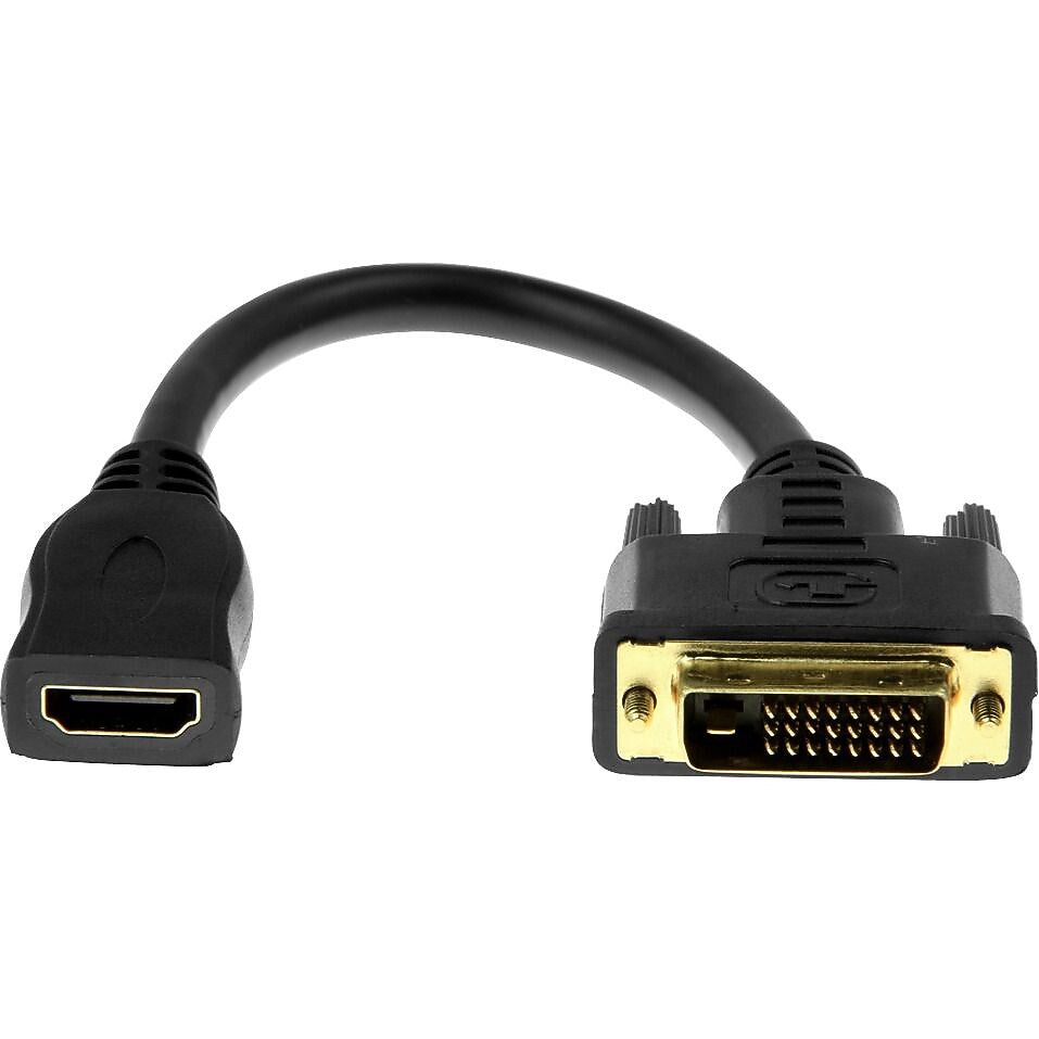 Rocstor Premium Y10C123-B1 0.6666666667' HDMI/DVI-D Audio/Video Cable, Black