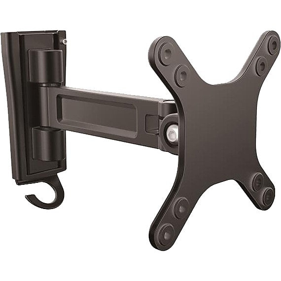 StarTech Wall Mount Monitor Arm, Single Swivel, Adjustable Arm, Up 27", Black (ARMWALLS)
