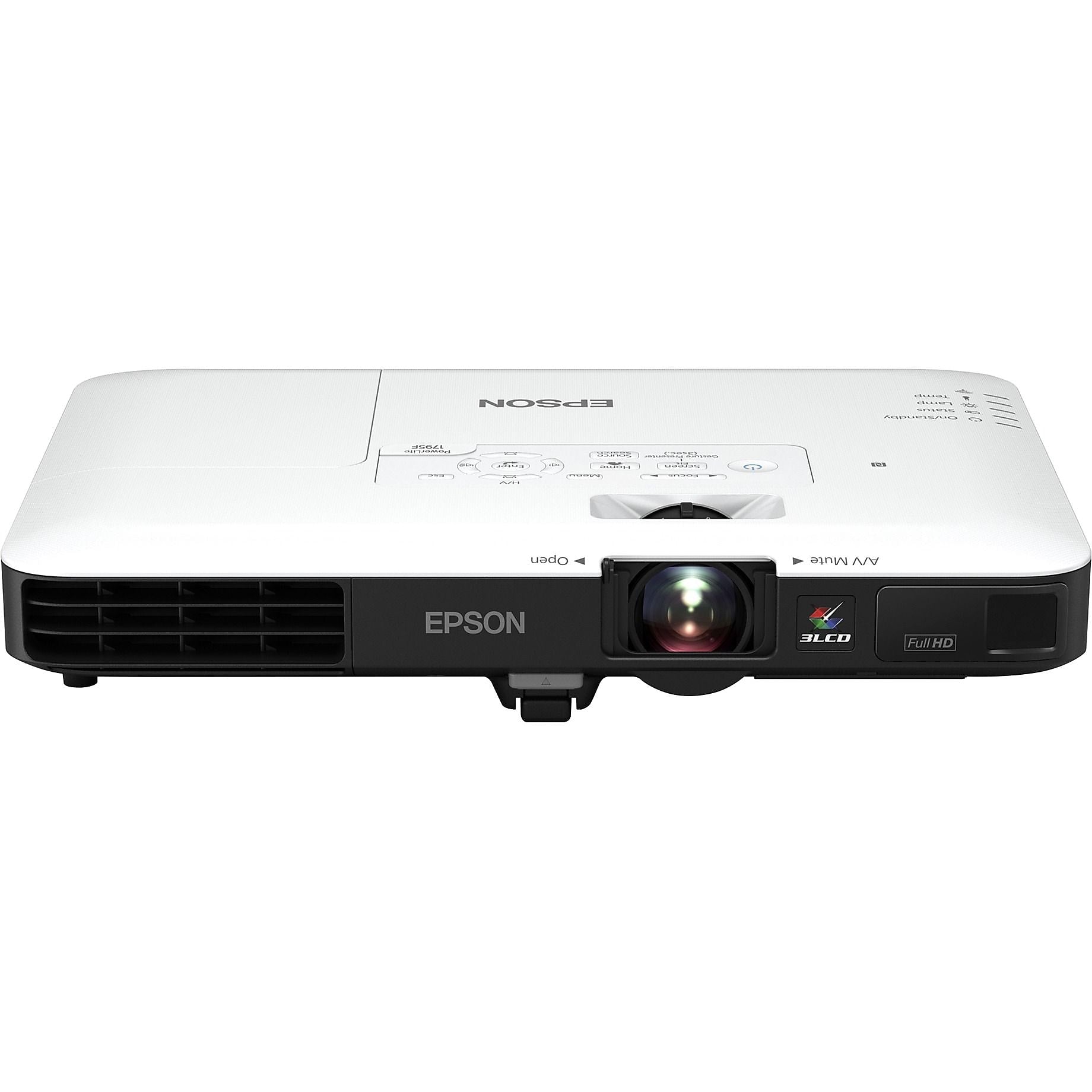 Epson PowerLite 1795F Wireless Full HD 1080p 3LCD Portable Projector, Black/White (V11H796020)
