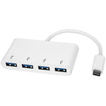 StarTech 4-Port USB 3.0 Hub, White (HB30C4ABW)