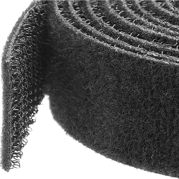 StarTech.com Hook-and-Loop Cable Management Tie, 100 ft. Bulk Roll, Black, Cut-to-Size Cable Wrap / Straps