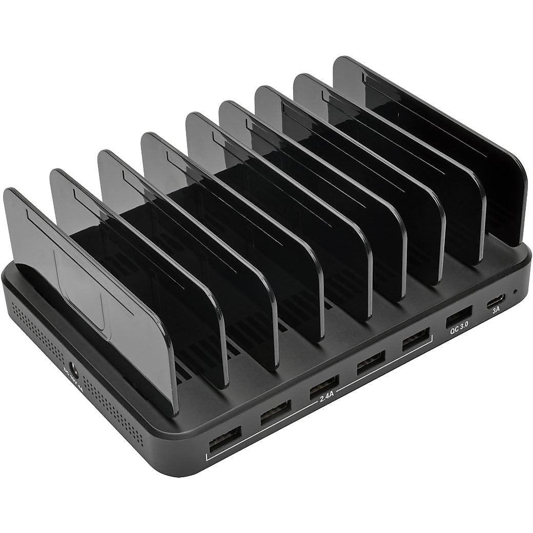 Tripp Lite Quick Charge 3.0 USB-C 7-Port USB Charging Station Hub, Black (U280-007-CQC-ST)