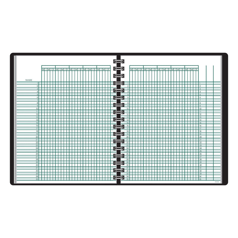 AT-A-GLANCE® Academic Class Record Book , Undated , 8-1/4" x 10-7/8" , Black (80-150-05)