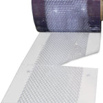 Aleco Clear-Flex II TearAway PVC Perforated Pre-Punched Standard AirStream Replacement Strip, 7' L x 8" W x 0.08" Thick, Clear