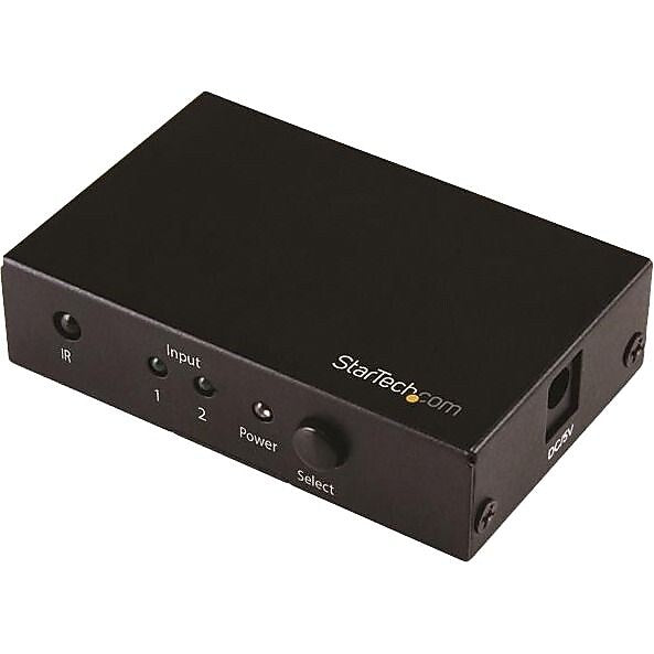 StarTech.com 2-Port HDMI Switch, 4K HDMI Switch Box, Ultra HD 4K 60Hz