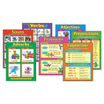 Trend Enterprises Seven Parts of Speech Learning Charts, 22" x 17", 7 Charts/Set (T-38932)