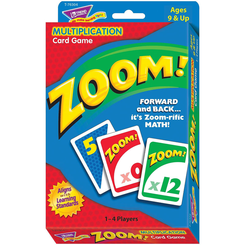 Trend Enterprises® Zoom! Card Game, Multiplication
