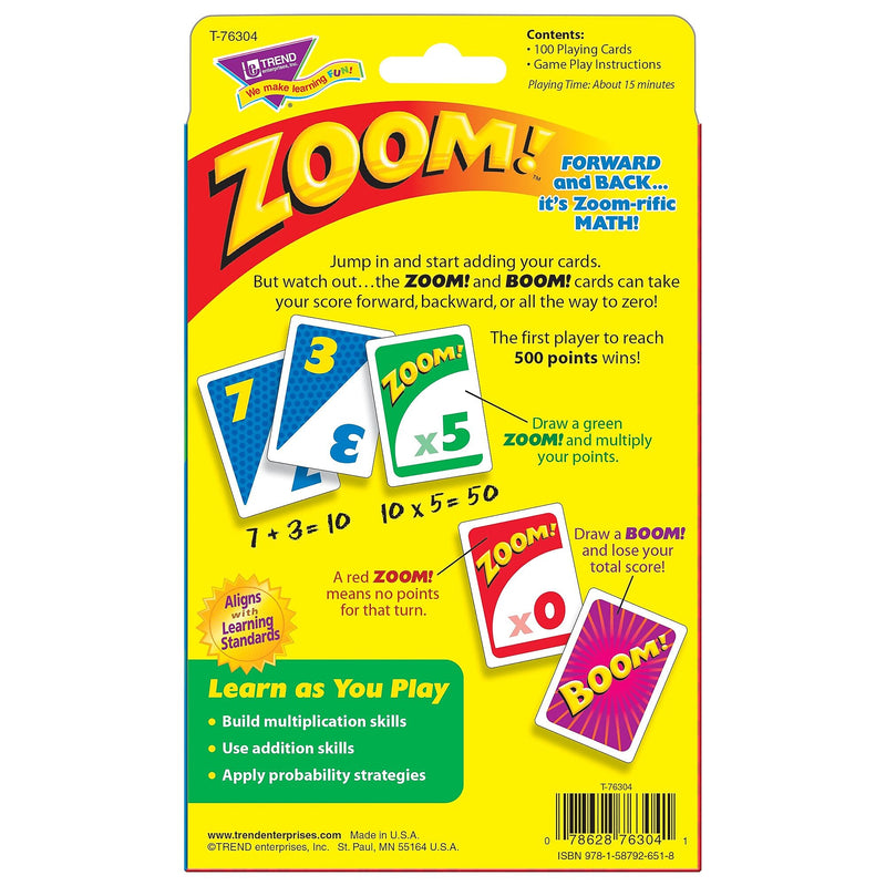 Trend Enterprises® Zoom! Card Game, Multiplication