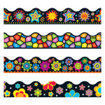 Trend Terrific Trimmers, Brights on Black, 48/Pack (T92919)