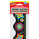 Trend Terrific Trimmers, Brights on Black, 48/Pack (T92919)