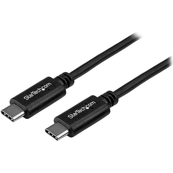StarTech 1.6' USB Type-C Power Cable, Male to Male, Black (USB2CC50CM)