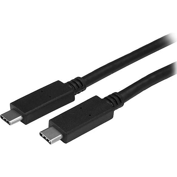 StarTech 1m 3 ft USB C Cable with Power Delivery (5A), M/M, USB 3.1 (10Gbps), USB-IF Certified, USB 3.1 Type C Cable, USB 3.1