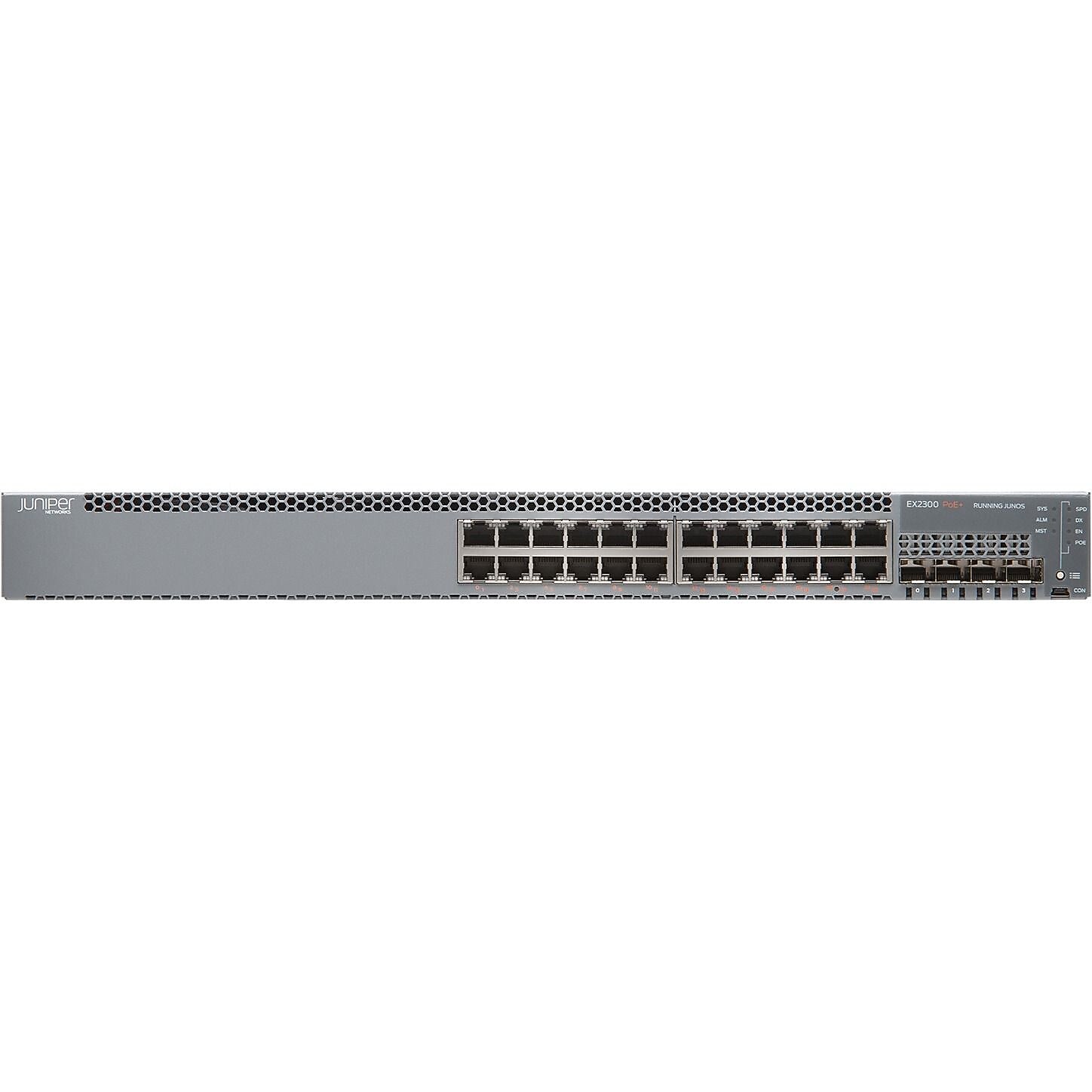 Juniper 24-Port Gigabit Ethernet Managed Switch, 10/100/1000 Mbps (EX2300-24P)
