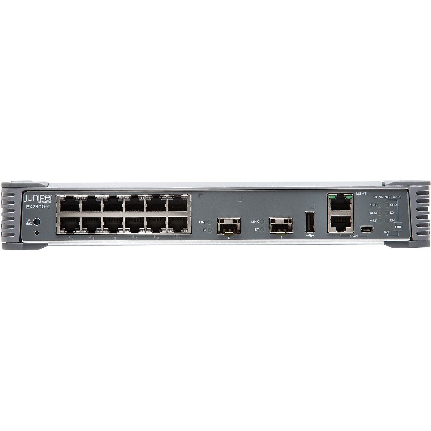 Juniper 12-Port Gigabit Ethernet Managed Switch, 10/100/1000 Mbps (EX2300-C-12P)