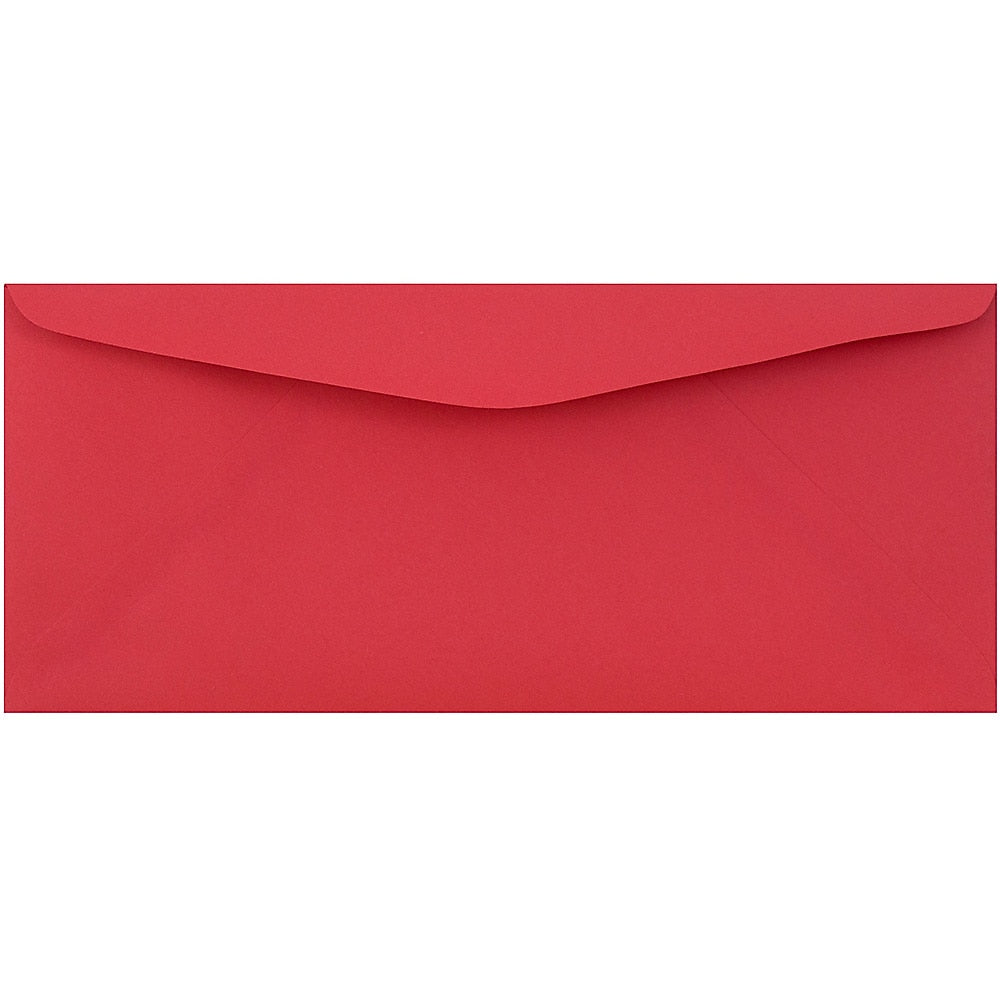 JAM Paper #9 Business Colored Envelopes, 3.875 x 8.875, Red Recycled, 25/Pack (1532900)