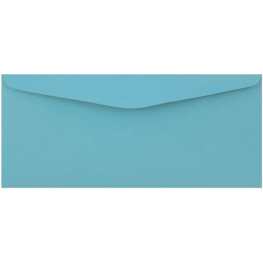 JAM Paper #9 Business Colored Envelopes, 3.875 x 8.875, Blue Recycled, Bulk 1000/Carton (1532897b)